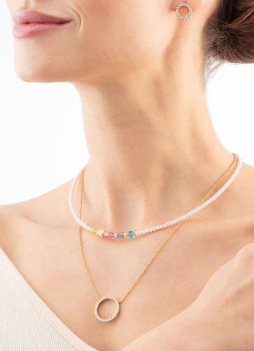 Фото Колье Multicolour Pastel 1 Coeur de Lion 4464/10-1522