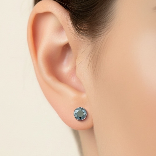 Пусеты Jet Hemitate Fiore Luna SWE298 JH S