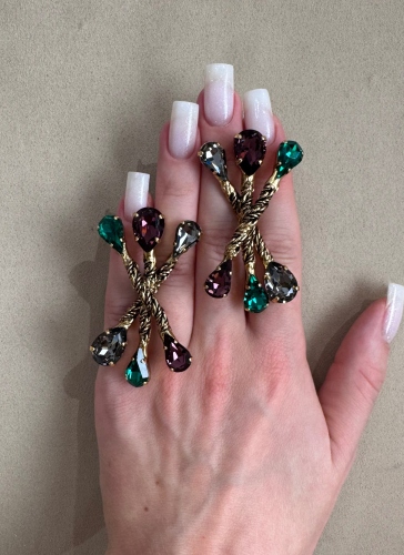 Фото Серьги "Хромосомы" Claudio Canzian CC00202133 green