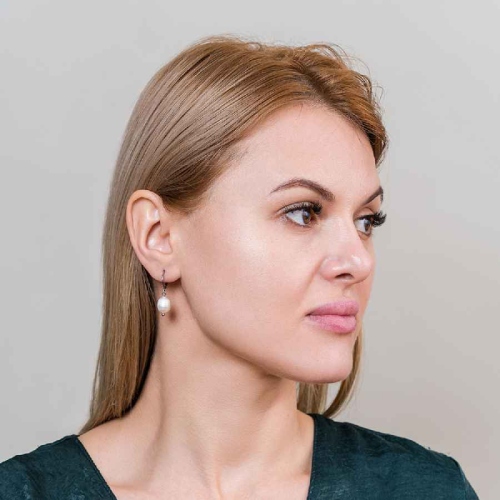 Фото Серьги PERLE Art Deco Fiore Luna AE03186-1S
