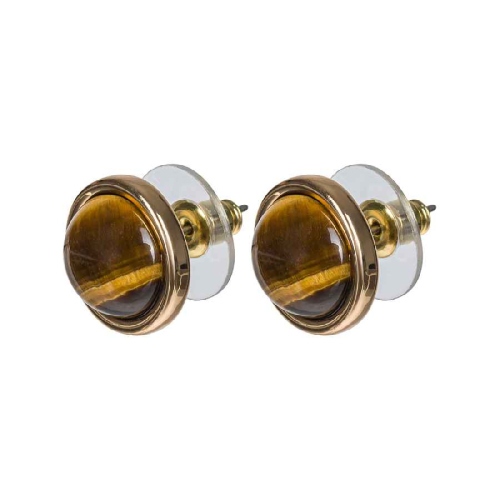 Фото Пусеты TIGER EYE Elegia Fiore Luna LE1110 BR/G