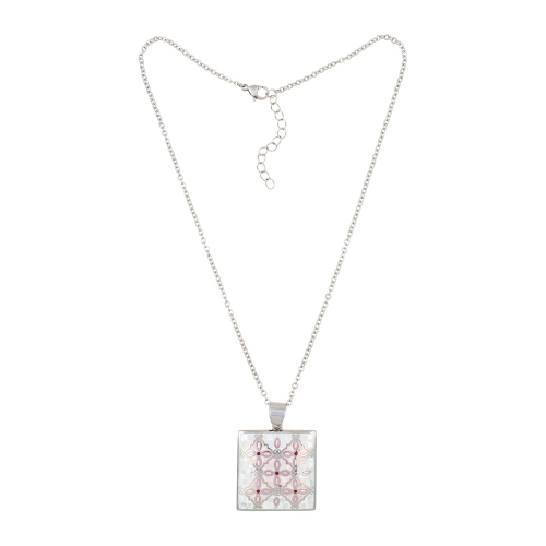 Фото Колье ENAMEL ROSE Art Deco Fiore Luna BP03194-3 R/S