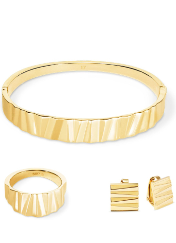 Фото Клипсы Square Wave Gold Coeur de Lion 0141/22-1600