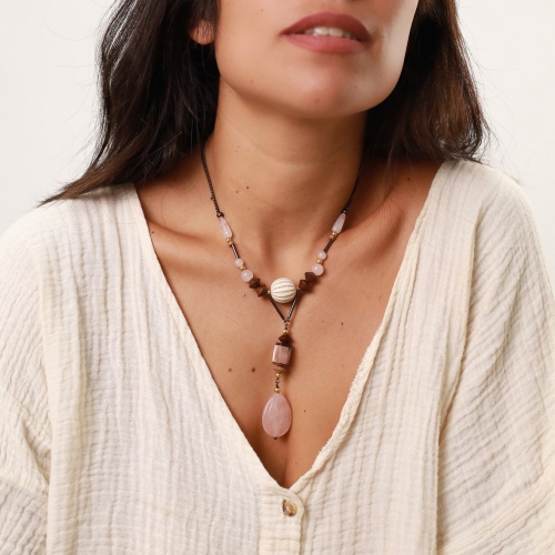 Фото Колье Choco rose Nature Bijoux 15-15-42070