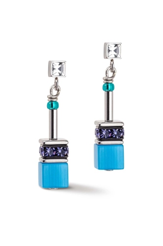 Фото Серьги Turquoise-Purple Coeur de Lion 2839/21-0608