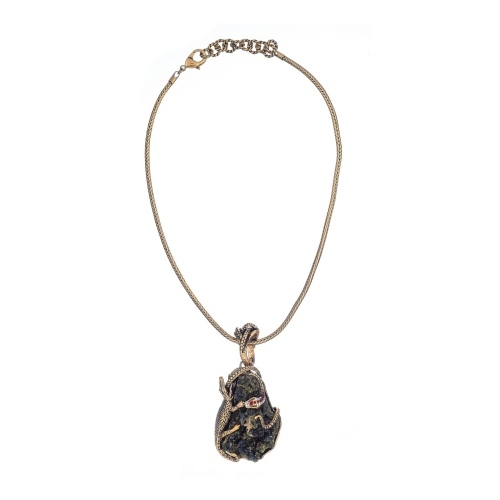 Фото Колье Alcozer&J пренит гранат кристаллы Swarovski  AL2406-C148BJ24