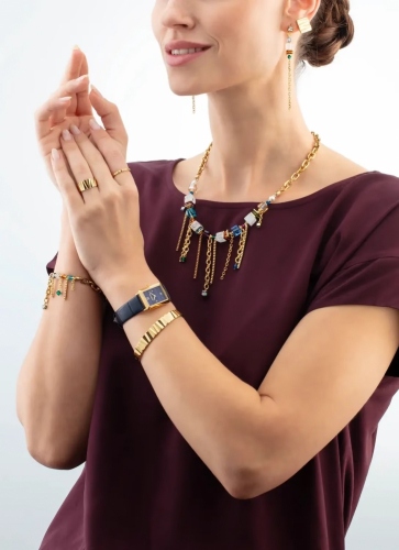 Фото Браслет Sunray Cube Couture gold multicolour Coeur de Lion 3020/30-1516