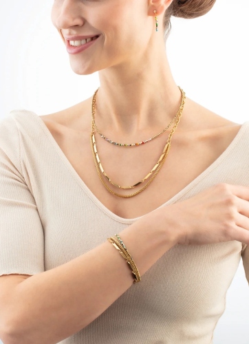 Фото Серьги Multicolour Gold Coeur de Lion 4359/21-1516