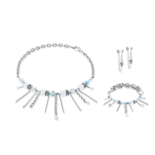 Фото Серьги Crystal-Silver Coeur de Lion 3020/21-1817