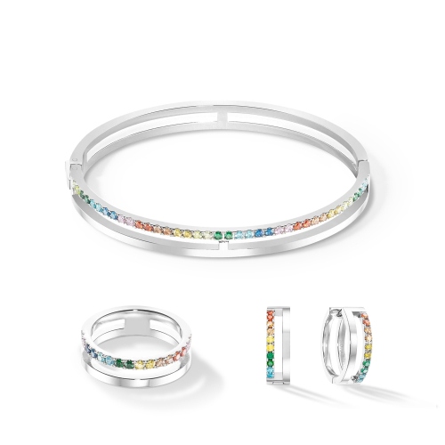 Фото Браслет 17 Eternal Unity silver-multicolour Coeur de Lion 0136/32-1517