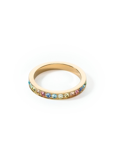Фото Кольцо Multicolour Pastel Gold Coeur de Lion 0127/40-1590 56