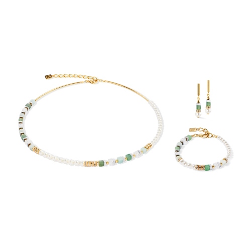 Фото Колье Fusion Offset gold green Coeur de Lion 4354/10-0500