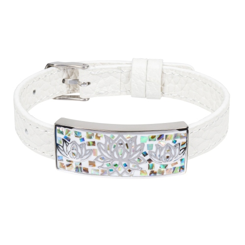 Фото Браслет на белом кожанном ремешке Fiore Luna Classic Fiore Luna CB03596-11A