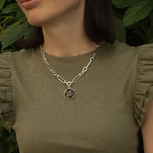 Фото Колье COFFE AGATE Fiore Luna Classic Fiore Luna LN5148 BR/S