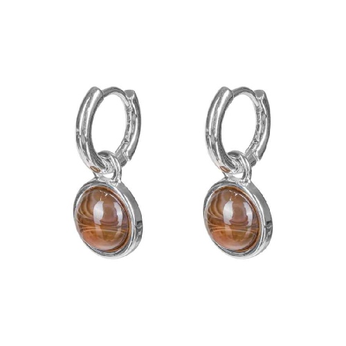 Фото Серьги COFFE AGATE Elegia Fiore Luna LE1112 BR/S