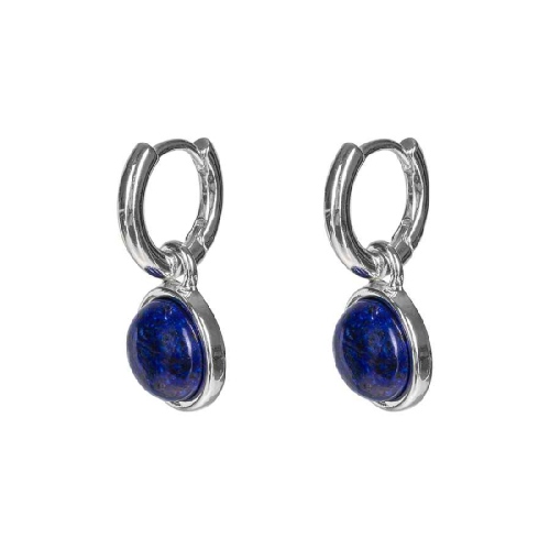Фото Серьги NATURAL LAPIS Elegia Fiore Luna LE1111 BL/S