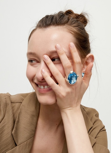 Фото Кольцо Ser Deslumbrante UNOde50 ANI0851AZUMTL18