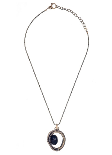 Фото Колье Alcozer&J змея с ониксом и кристаллами Swarovski  AL2502-C48FJ24