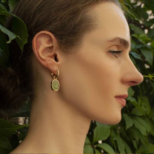 Фото Серьги GREEN AVENTURINE Fiore Luna Classic Fiore Luna LE1204 G/G