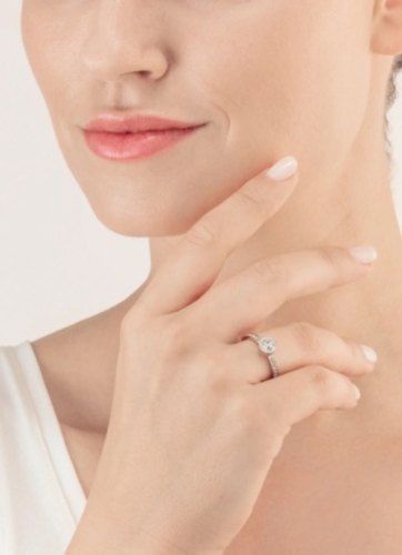 Фото Кольцо Crystal-Silver Coeur de Lion 0228/40-1817 56