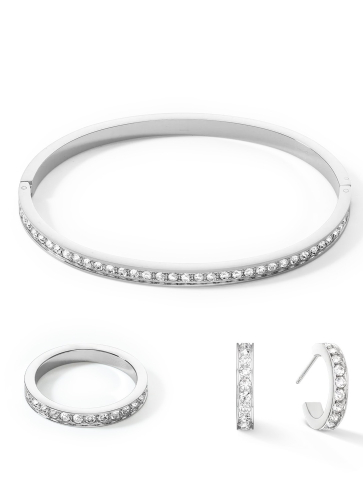 Фото Кольцо Crystal-Silver 17.2 мм Coeur de Lion 0127/40-1817 54