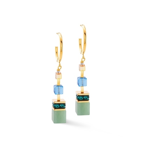 Фото Серьги Green-Blue-Peach Coeur de Lion 3039/21-0551