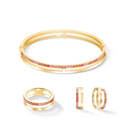 Фото Кольцо 17,8 Eternal Unity gold-red Coeur de Lion 0136/40-0316