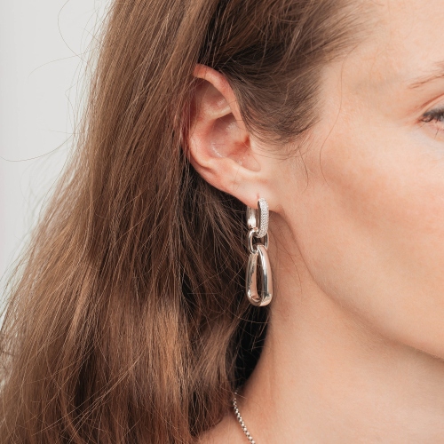 Серьги triple silver Mason ABE27622-03 S