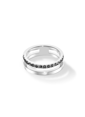 Фото Кольцо Eternal Unity silver-black Coeur de Lion 0136/40-1317 58