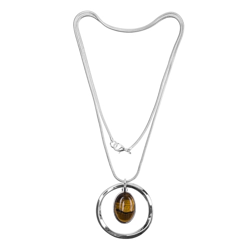 Фото Колье TIGER EYE Elegia Fiore Luna LN5129 BR/S