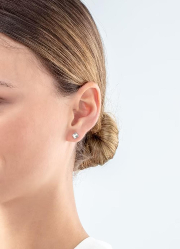 Фото Серьги Crystal-Silver Coeur de Lion 0501/21-1817