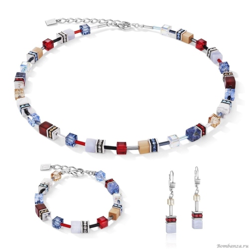 Фото Серьги Blue-Red Coeur de Lion 4905/20-0703