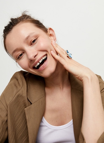 Фото Кольцо Ser Deslumbrante UNOde50 ANI0851AZUMTL21