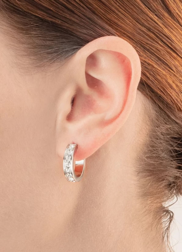 Фото Серьги Crystal-Silver Coeur de Lion 0131/21-1817