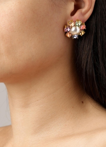 Фото Серьги AUBRA SG PASTEL MULTI/WHITE PEARL DYRBERG KERN 460082