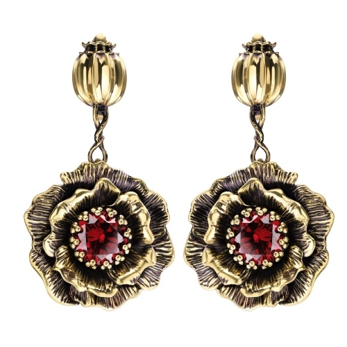 Фото Серьги PAPAVERO Fiore di Firenze OR171021 GRANATO