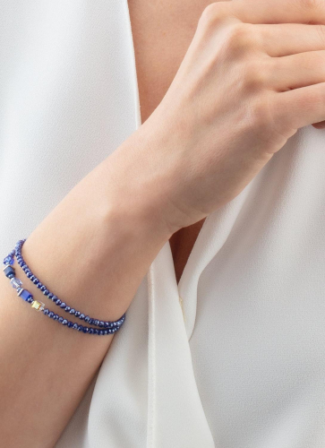 Фото Браслет 2в1 Joyful Colours Update Bracelet silver-blue Coeur de Lion 4464/30-0700