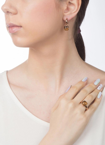 Фото Серьги Firenze smoked topaz Qudo 300146 BR/RG