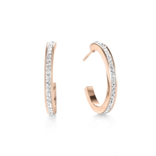 Фото Серьги Crystal-Rosegold Coeur de Lion 0139/21-1822