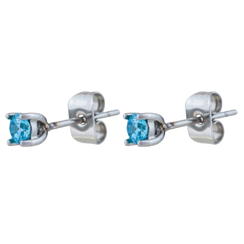 Фото Пусеты BLUE Art Deco Fiore Luna AE03187-3A BL/S