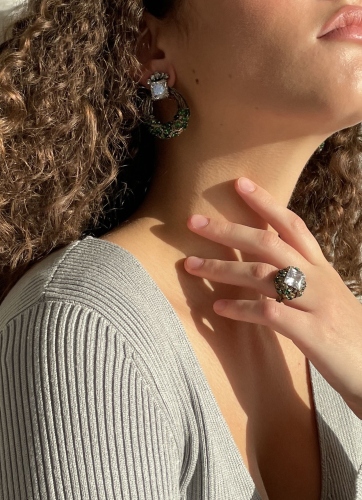 Фото Кольцо ALLORO Fiore di Firenze AN7701 CRYSTAL