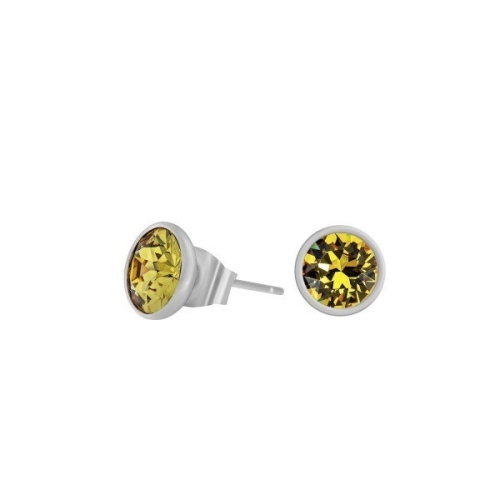 Фото Пусеты Light Topaz Kristal Fiore Luna SWE297 LT S