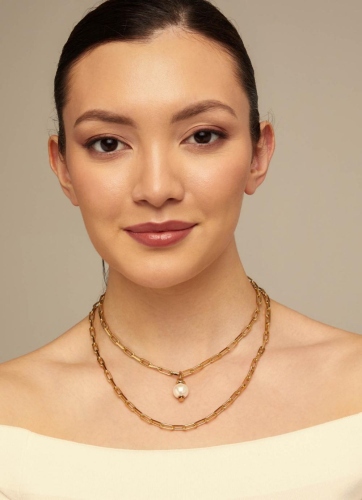 Фото Ожерелье Chain 8 с золотом UNOde50 COL1607ORO0000U
