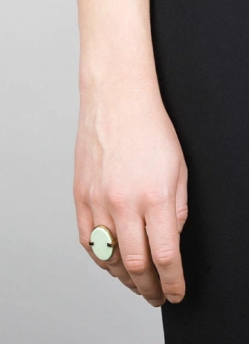 MAROCK кольцо MALAI IIII SG GREEN AMAZONITE 351105