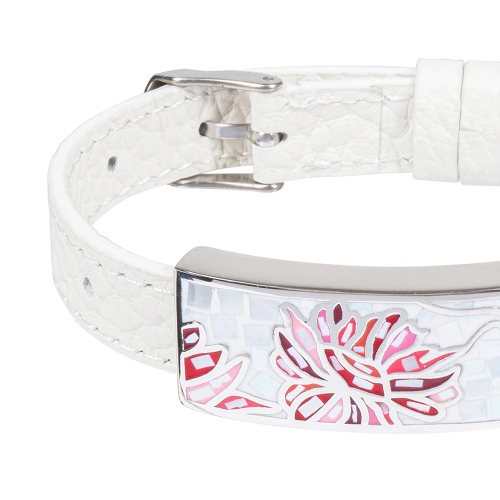 Фото Браслет на белом кожанном ремешке Fiore Luna Classic Fiore Luna CB03598-6A