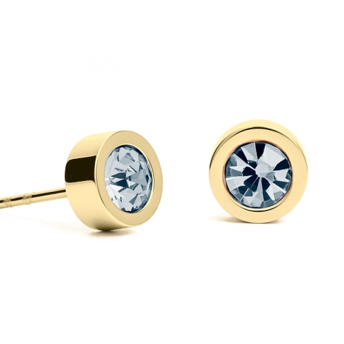 Пусеты Sky Blue 6х3 Fiore Luna SWE126 BS G