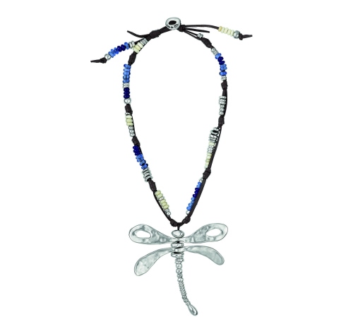 Фото Колье Supercalidragonflystic UNOde50 COL1022AZUMAR0U