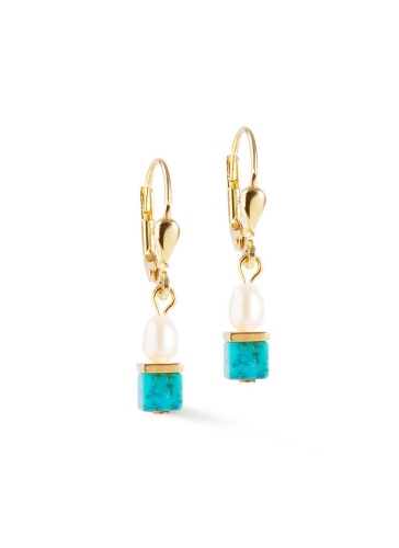 Фото Серьги Princess Fusion Pearls turquoise Coeur de Lion 1126/20-0605