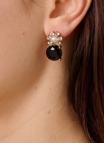 Фото Серьги BECKIA SG BLACK / CRYSTAL Dyrberg Kern 470098