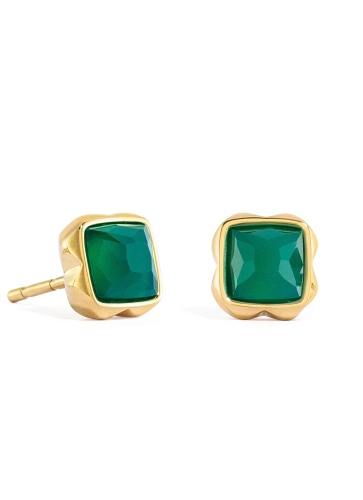 Фото Серьги Green agate Coeur de Lion 1301/21-0500